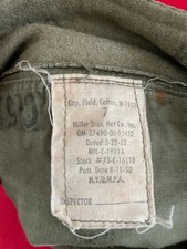 Vintage 1952 US Army M-51 OD Green Cold Weather Field Cap Size 7 picture