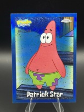 2025 Topps Chrome SpongeBob #24 Patrick Star Blue Refractor /150 picture