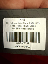 North Mountain Blade Chop Fliper 2536-KTN Tanto 14C28N G10 Liner Lock picture