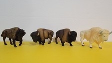 Schleich Collecta Mojo Safari LTD lot of 4 Bison North American Animal Figures picture