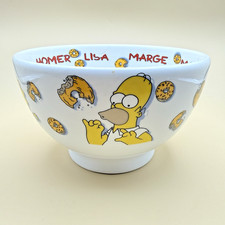 The Simpsons Ceramic Bowl 2000 Tropico Family Donuts 6