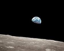 APOLLO 8 EARTHRISE FROM THE MOON 8x10 GLOSSY PHOTO PRINT picture