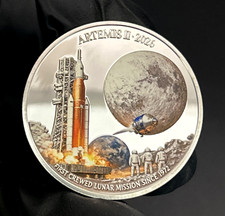 Artemis 2 Lunar Moon Mission 2026 Commemorative Coin Medal picture