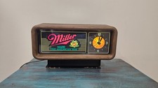Vintage 1985 Miller Beer Lighted Clock 
