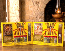 2 Boxes Blessing Kit Bottles and olive wood Cross from The Holy Land Jerusalem picture
