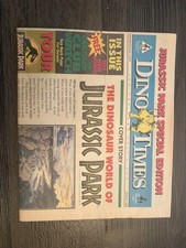 1993 DINO TIMES, JURASSIC PARK SPECIAL EDITION, PROMOTIONAL NEWSPAPER picture