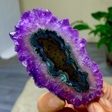 47G Natural high-quality Amethyst agate quartz cluster slice crystal mineral picture