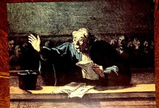 RARE POST CARD  HONORE DAUMIER (1808-1879), COLLECTION ARMAND HAMMER,LA picture