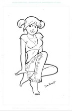 Dan Parent Original Art Betty Cooper Archie Comics 11x17 Signed Ink Drawing GGA picture