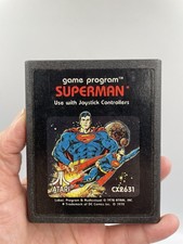 DC Comics SUPERMAN CX2631 (Atari 2600 1979) Video Game Cartridge Only Arcade picture
