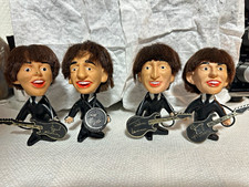 Lic. By SELTAEB INC. The Beatles Vintage Plastic Figures Set of 4 w/ Instruments picture