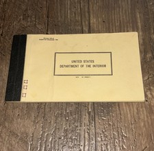 Vtg 1941 US Department Of Interior Notebook Wildlife National Parks Minerals picture