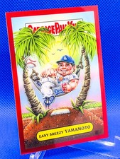 2026 Bowman Chrome YAMAMOTO #1 /5 RED Garbage Pail Kids Easy Breezy GPK #GPK-33 picture