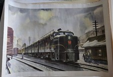 Howard Fogg Pennsylvania Railroad Art Print PRR 9604 Alco FA-1 Diesel Train picture
