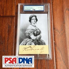 QUEEN VICTORIA Autograph Cut Signature As Queen Mounted to Portrait Signed * PSA picture