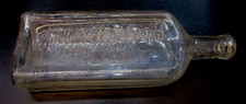 Primitive Old 1920's Rawleigh's Clear Embossed Glass 8.5