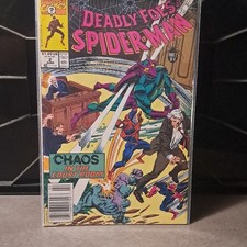 Marvel Deadly Foes of Spider-Man #22 CGC 9.4 Stan Lee Signed Newsstand 1990 picture