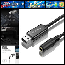 USB Headphone Adapter, External Sound Card for PC, PS4, PS5-2.4M picture