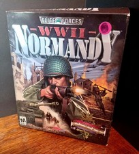 WWII Normandy Elite Forces PC CD-Rom 2001 Computer Video Game With Big Box picture