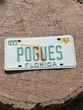 RARE Vintage POGUES Florida License Plate Irish Band ☘️ picture