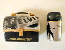 Vintage Elvis Presley Lunchbox Salt and Pepper Shakers Set picture