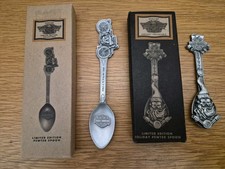 Harley Davidson L/E Pewter Spoons First V-Twin & 1997 Holiday Winter Ride picture