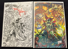 NYCC Spawn #379 Exclusive Set, Color & B/W singed by Todd McFarlane Ltd 850 picture