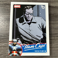 Topps 2020 Topps Marvel Collectors Set Team Cap TC-16 Nick Fury Insert Card picture