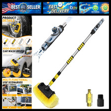 12FT Car Wash Brush with Long Handle, Telescopic Car Wash Brush with Soap Dispen picture