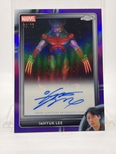2026 Topps Chrome Purple Refractor WOLVERINE (AUTO - InHyuk Lee #'d / 75) picture