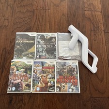 Nintendo Wii Cabela’s Hunting Deer Big Buck Big Game Lot W/ Zapper Gun + More picture
