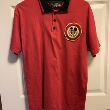 Disney University Cast Member Uniform Costume Disney Originals Red Polo picture