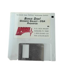 Apogee Bonus Disk Goodbye Galaxy - CGA Paganitzu PC 3.5
