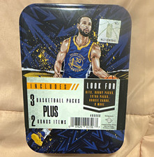 Panini NBA Stephen Curry Warriors Sealed Tin 3 Packs + 2 Bonus Packs picture