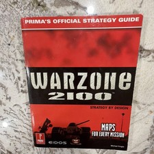 Warzone 2100 Prima’s Official Strategy Game Guide 1999 Eidos Interactive 208pgs picture