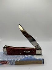 2014 Case XX TB61546 Pocket Worn Jigged Red Bone Backpocket SS Mint W/Box picture