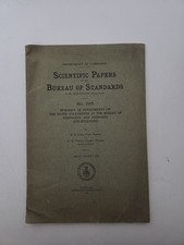 Scientific Papers Of The Bureau of Standards No 285 Summary Of Experiments 1916 picture