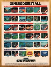 1990 Golden Axe/Ghouls 'n Ghosts/Spider-Man Sega Genesis Print Ad/Poster Art 90s picture