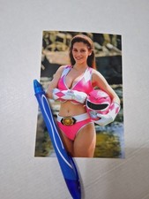 AMY JO JOHNSON, IS THE PINK POWER RANGER, BEAUTIFUL, GLOSSY COLOR, 4X6 PHOTO picture