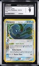 2006 RAYQUAZA HOLO #16/110 EX HOLON PHANTOMS CGC 9 picture