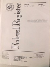 Federal Register Aviation Magazine V.73 N.220 November 13, 2008 FAL 090917nonrh picture