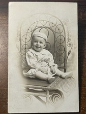 Vintage Baby RPPC Photograph Postcard Portrait Of Young Child - unused picture