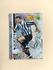 RARE CARD G4 ZINEDINE ZIDANE JUVENTUS I GRANDI FOOTBALL CARDS 99 1999 PANINI picture