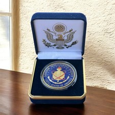 Defense Intelligence Agency (DIA) Challenge Coin in Blue Velvet Case ·GREAT GIFT picture