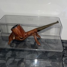 NOS Vintage Sir Sheldon Imported Briar Wood Tobacco Pipe Unsmoked Beauty LQQK picture