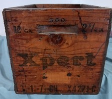 Western Cartridge Company Ammunition Wood Crate USA 12 Guage Xpert Illinois picture