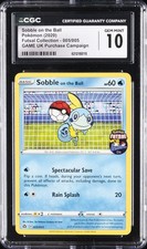 2020 POKÉMON FUTSAL COLLECTION #005/005 SOBBLE ON THE BALL CGC 10 GEM MINT picture