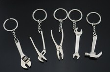 5x PCS Novelty Tool Keychains Hammer Pliers Wrench Key Chain Mechanic Dad Gift picture