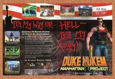 2002 Duke Nukem Manhattan Project PC Original Advertisement / Retro Promo v1 picture