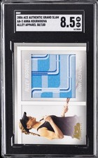 2006 ACE AUTHENTIC GRAND SLAM ALLEY APPAREL 58/100 #AA-2 ANNA KOURNIKOVA SGC 8.5 picture